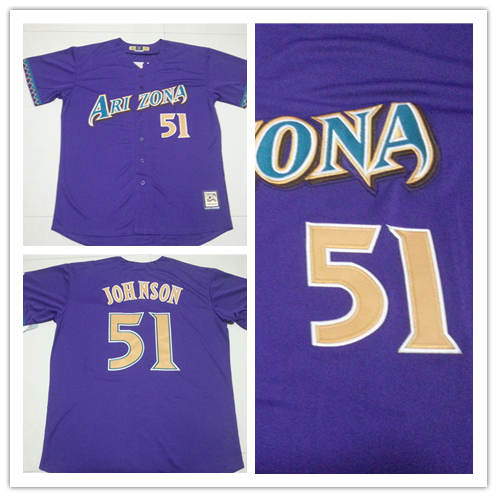 Randy Johnson Arizona Diamondbacks purple Cooperstown jersey