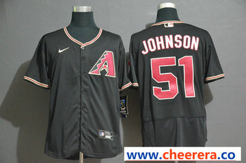 Randy Johnson Arizona Diamondbacks black jersey