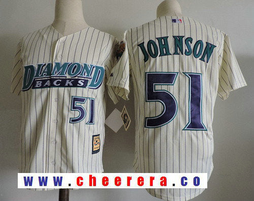 Randy Johnson Arizona Diamondbacks cream Throwback jersey