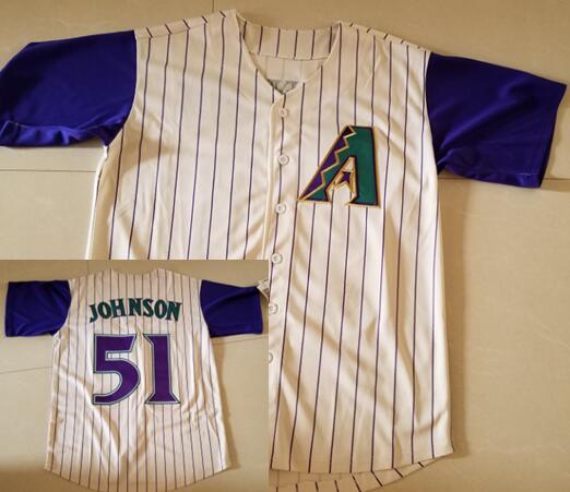Randy Johnson Arizona Diamondbacks cream Cooperstown jersey