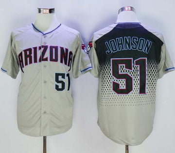 Randy Johnson Arizona Diamondbacks gray jersey