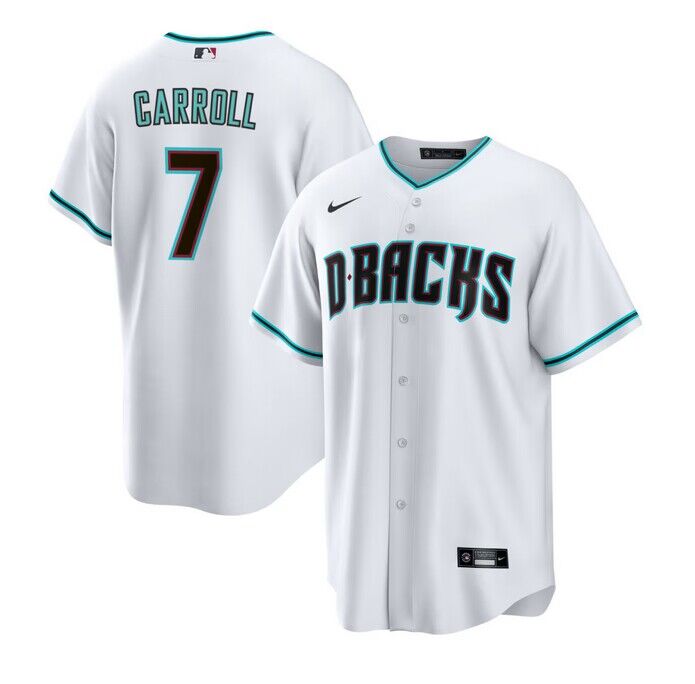 Corbin Carroll Arizona Diamondbacks white jersey