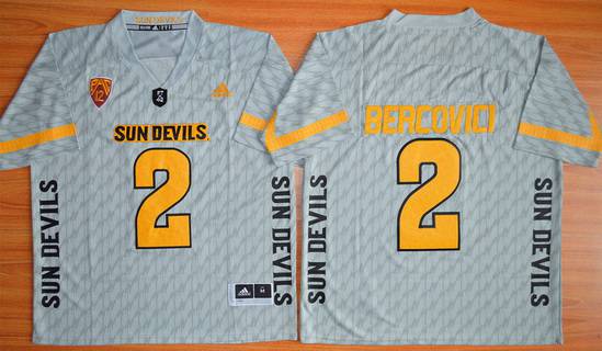 Mike Bercovici Arizona State Sun Devils gray jersey
