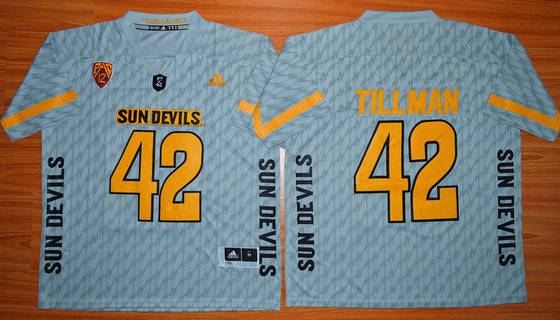 Pat Tillman Arizona State Sun Devils gray jersey