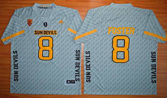 D.J. Foster Arizona State Sun Devils gray jersey