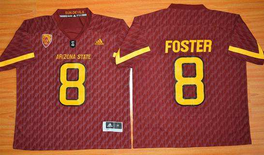 D.J. Foster Arizona State Sun Devils red jersey