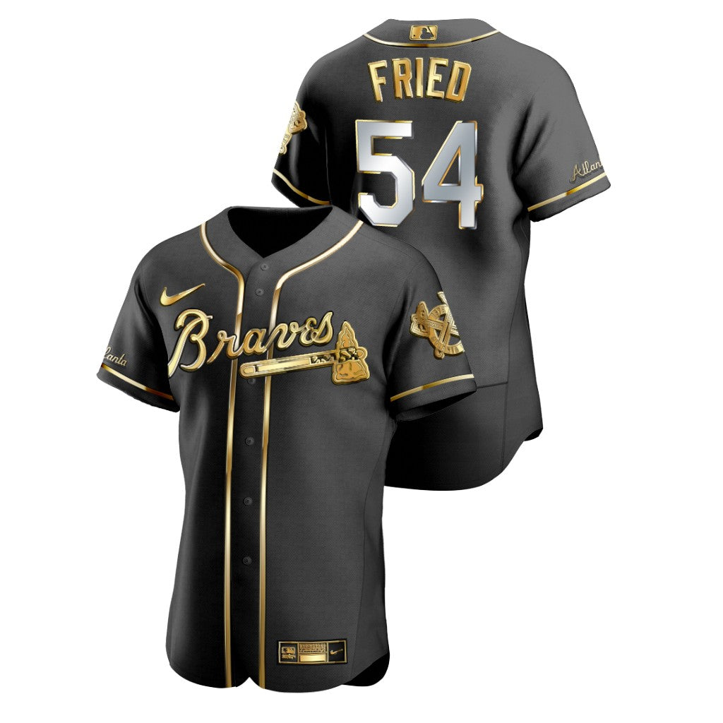 Max Fried Atlanta Braves black jersey