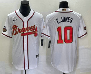Chipper Jones Atlanta Braves white jersey