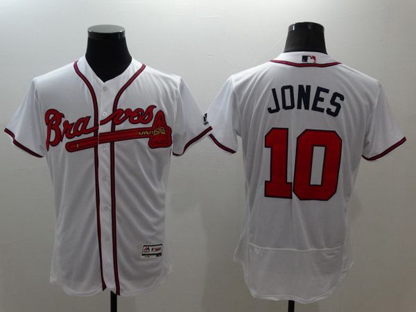 Chipper Jones Atlanta Braves white jersey