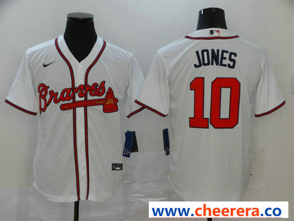 Chipper Jones Atlanta Braves white jersey
