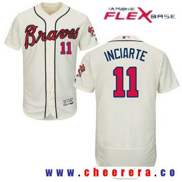 Ender Inciarte Atlanta Braves cream jersey