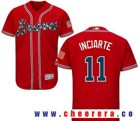 Ender Inciarte Atlanta Braves red jersey