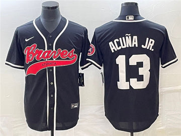 Ronald Acu Atlanta Braves black jersey