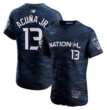 Ronald Acu Atlanta Braves royal All-Star jersey
