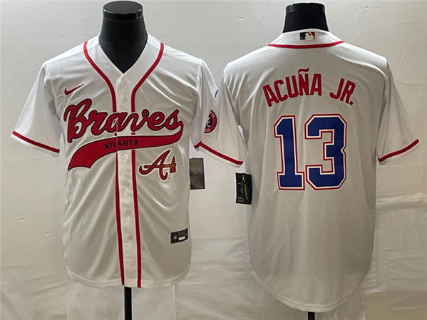 Ronald Acu Atlanta Braves white jersey