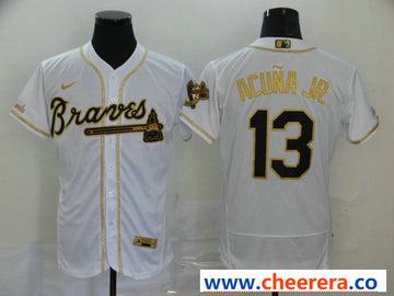 Ronald Acuna Jr Atlanta Braves white jersey