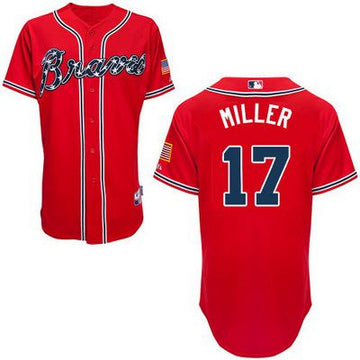Shelby Miller Atlanta Braves red jersey