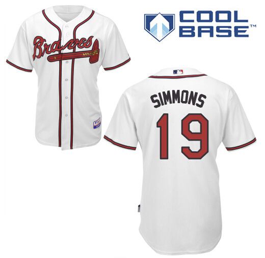 Andrelton Simmons Atlanta Braves white jersey