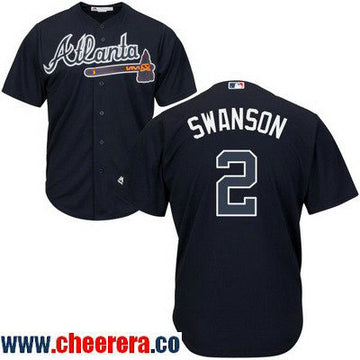 Dansby Swanson Atlanta Braves navy jersey