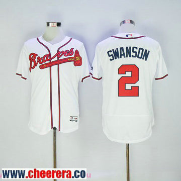 Dansby Swanson Atlanta Braves white Home jersey