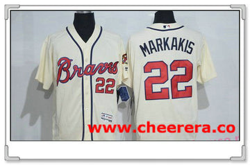 Nick Markakis Atlanta Braves cream jersey