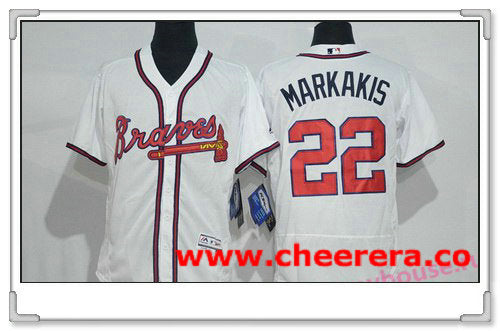 Nick Markakis Atlanta Braves white Home jersey
