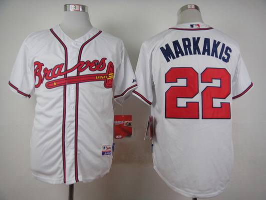Nick Markakis Atlanta Braves white jersey