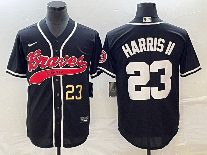 Michael Harris II Number Atlanta Braves black jersey