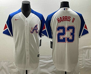 Michael Harris II Atlanta Braves white City Connect jersey