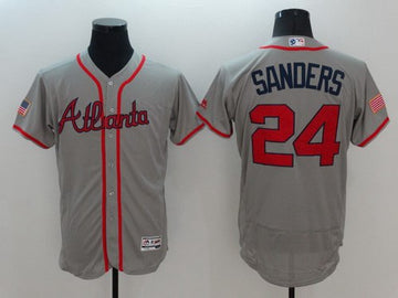 Deion Sanders Atlanta Braves gray Fashion jersey