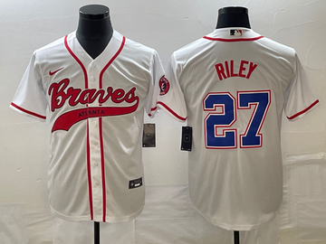 Austin Riley Atlanta Braves white jersey