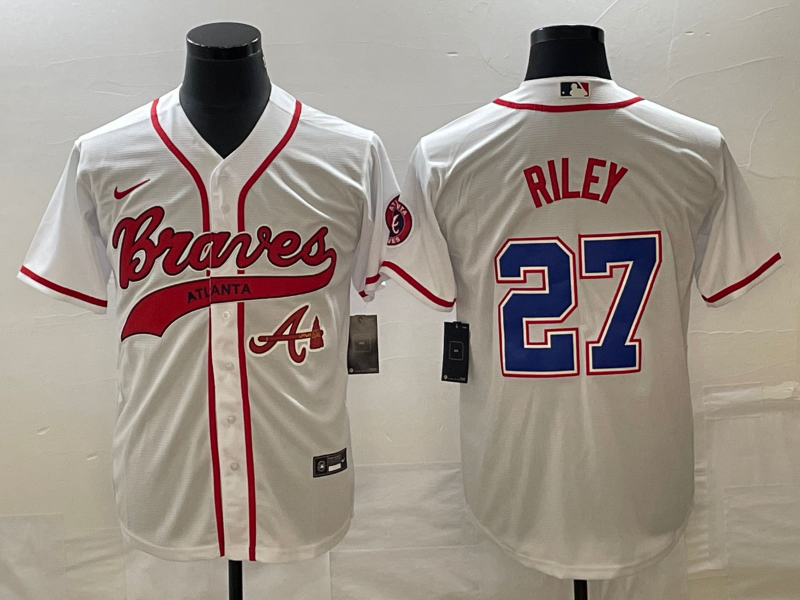 Austin Riley Atlanta Braves white jersey