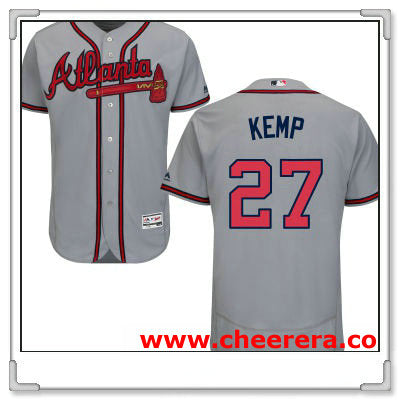 Matt Kemp Atlanta Braves gray Road jersey