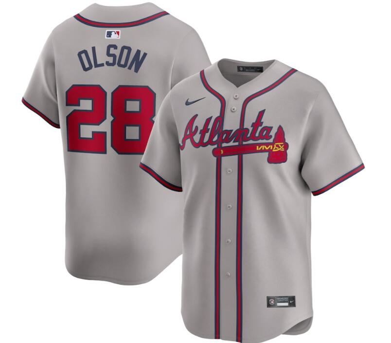 Matt Olson Atlanta Braves gray jersey