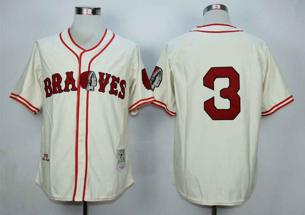 Babe Ruth Atlanta Braves cream Throwback jersey