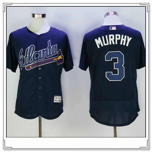 Dale Murphy Atlanta Braves navy Road jersey