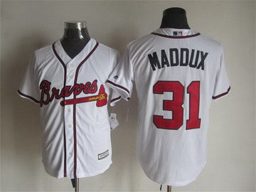 Greg Maddux Atlanta Braves white Home jersey