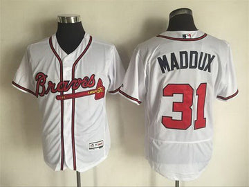 Greg Maddux Atlanta Braves white jersey