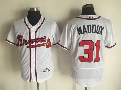 Greg Maddux Atlanta Braves white jersey