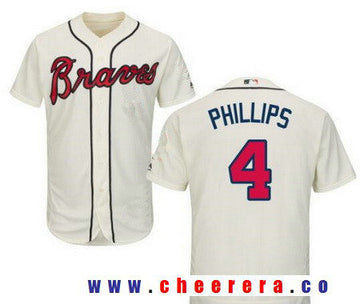 Brandon Phillips Atlanta Braves cream jersey