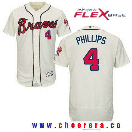 Brandon Phillips Atlanta Braves cream jersey
