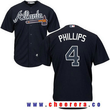 Brandon Phillips Atlanta Braves navy jersey