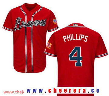 Brandon Phillips Atlanta Braves red jersey