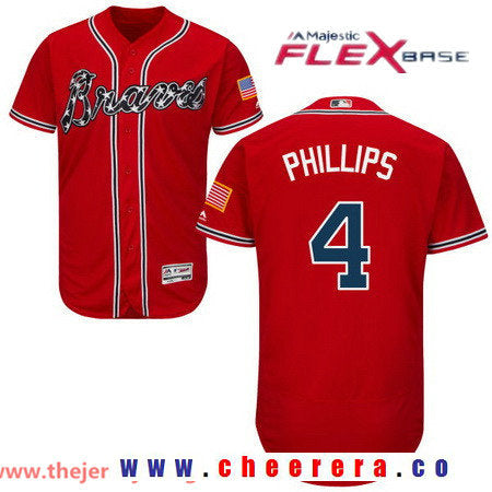 Brandon Phillips Atlanta Braves red jersey