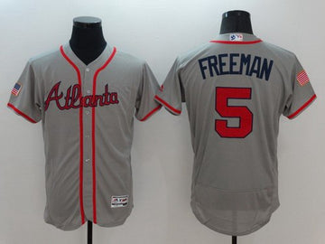 Freddie Freeman Atlanta Braves gray Fashion jersey