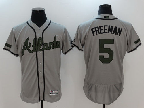 Freddie Freeman Atlanta Braves gray jersey