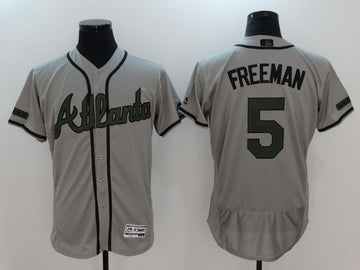 Freddie Freeman Atlanta Braves gray jersey
