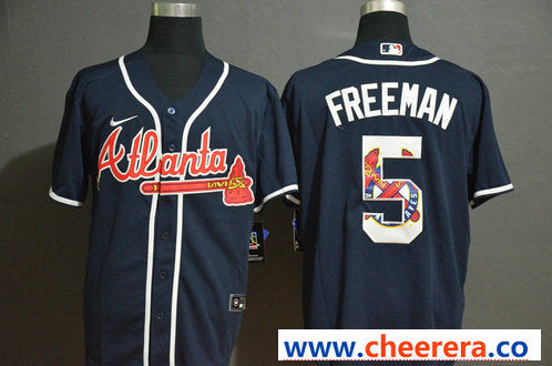 Freddie Freeman Nave Atlanta Braves Fashion jersey