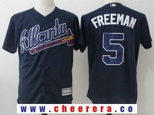 Freddie Freeman Atlanta Braves navy Alternate jersey