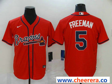 Freddie Freeman Atlanta Braves red jersey